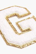 Chenille Sparkle Letter 'G' patch