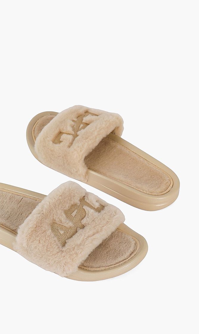 Shearling Slides