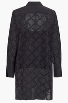 MONOGRAM GLITTER FLOCK TUNIC