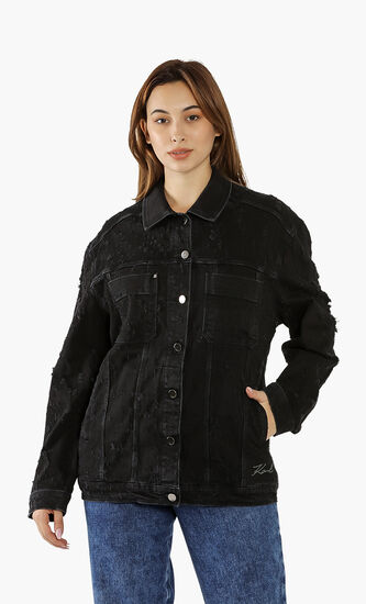 Distressed Denim Jacket