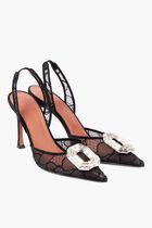 Camelia 90 Lace Slingback Pumps