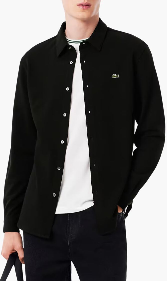 Slim Fit Cotton Pique Shirt