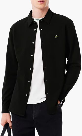 Slim Fit Cotton Pique Shirt