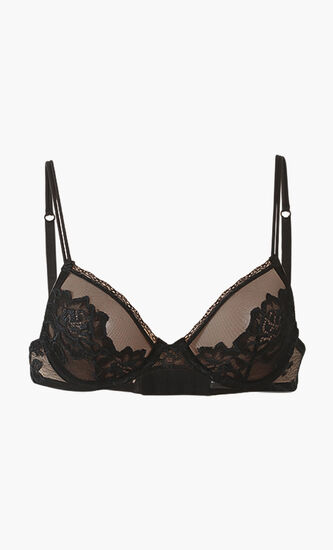 Floral Lace Underwire Bra