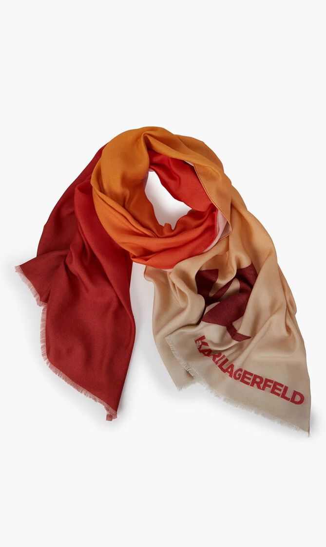 K/MONOGRAM SCARF GRADIENT