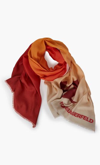 K/MONOGRAM SCARF GRADIENT
