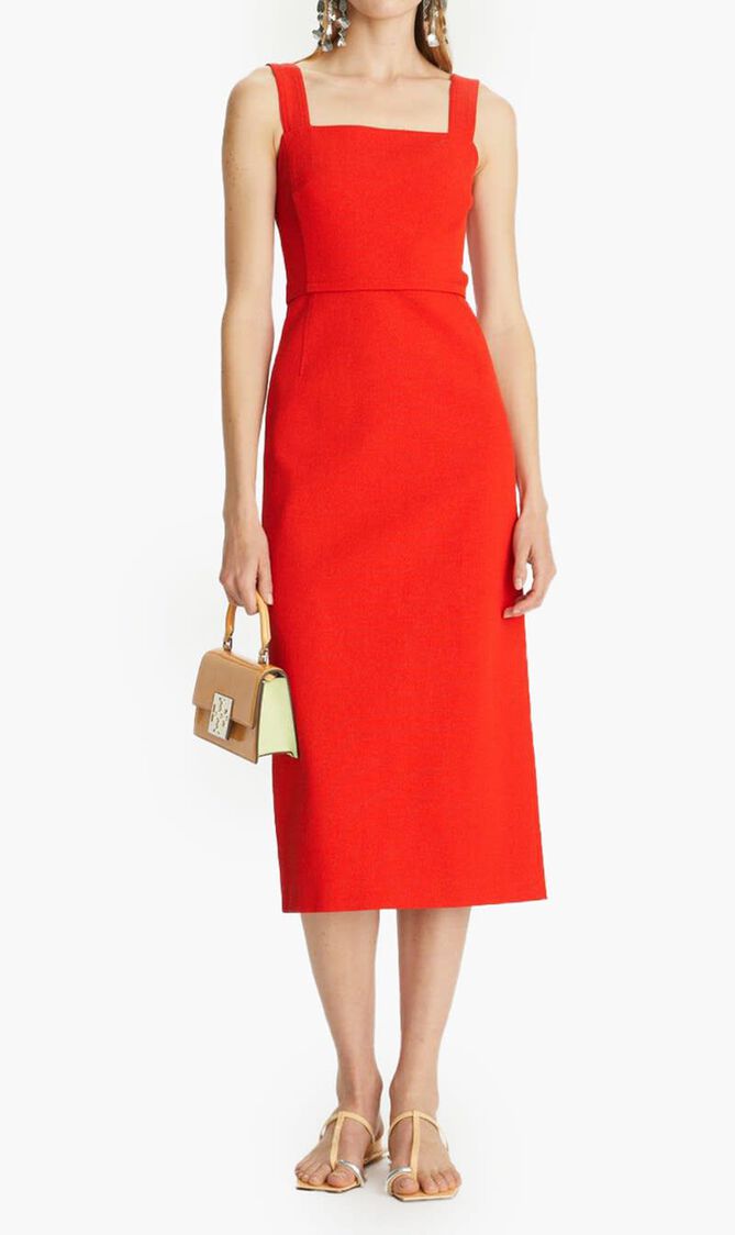 Stretch Faille Dress