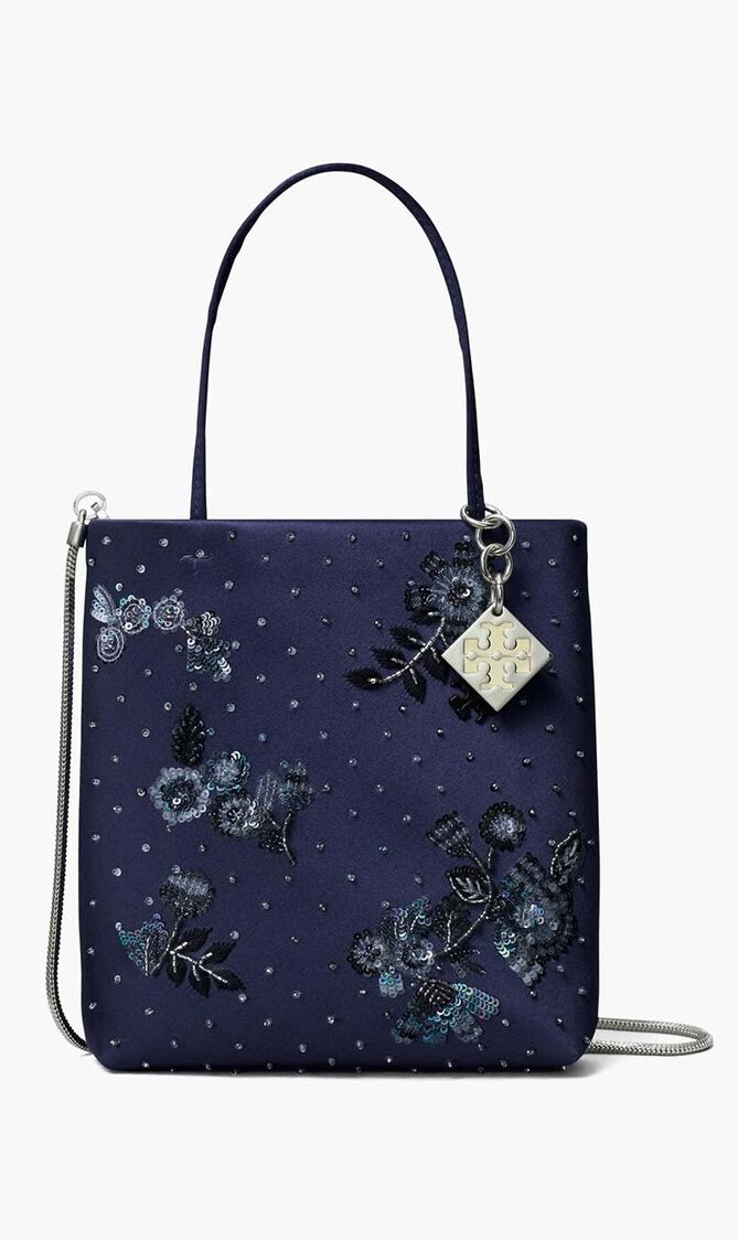 Midnight Embellished Mini Tote