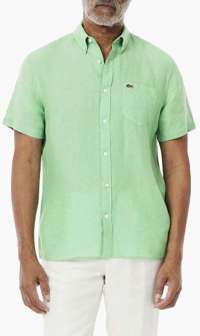 Short Sleeved Linen Shirt