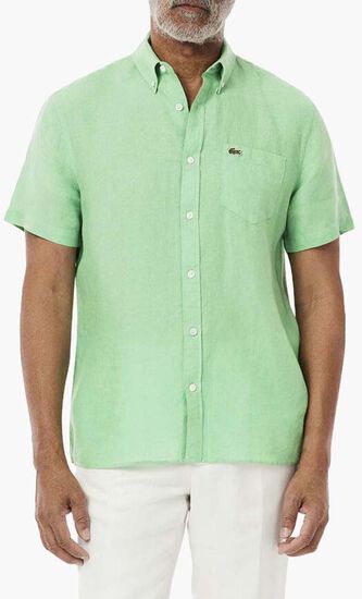 Short Sleeved Linen Shirt