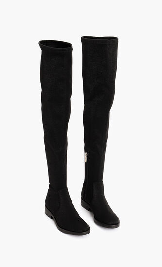 Plain Thigh Sock Boots
