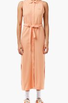 Long Stretch Mini Pique Polo Dress