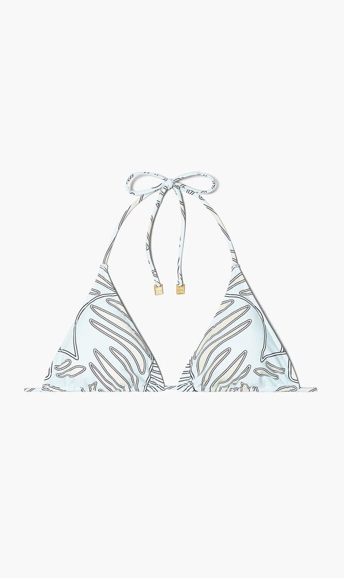 PRINTED STRING BIKINI TOP