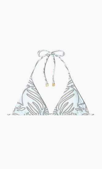 PRINTED STRING BIKINI TOP