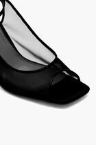 SERENITY OPEN TOE MESH SLINGBACK SANDALS