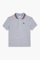 SHORT SLEEVED RIBBED COLLAR SHIRT