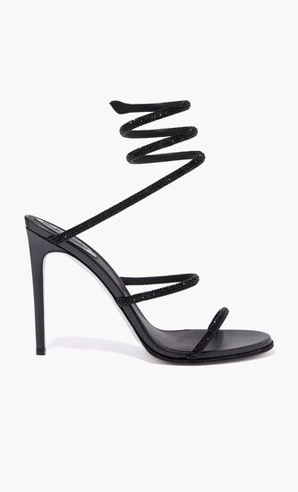 CLEO - BLACK SATIN-LAMBJET STRASS