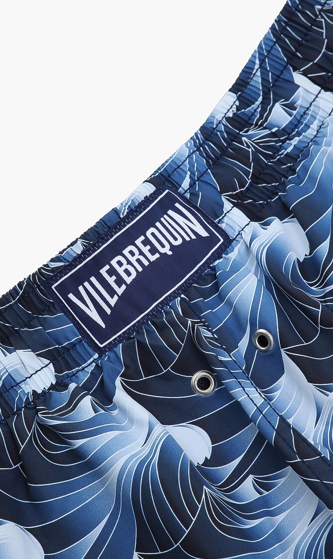 Bleu Marine Printed Shorts