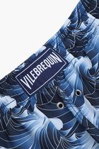 Bleu Marine Printed Shorts