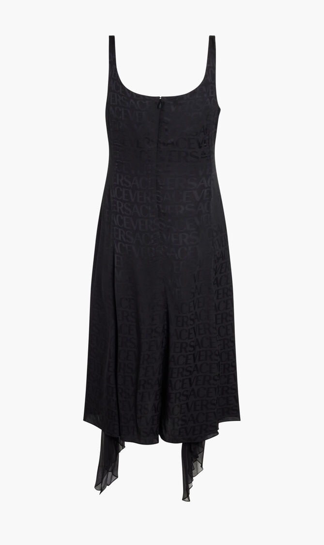 DRESS JACQUARD SATIN FABRIC VERSACE ALLOVER LOGO