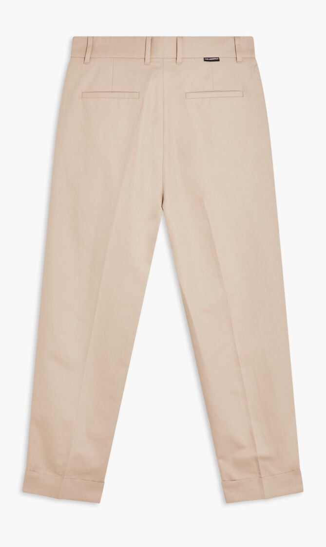 Linen Blend Tailored Pants