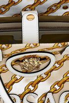 SMALL TOTE FABRIC+CALF LEATHER