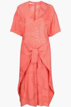 V-neck Tie Waist Dress