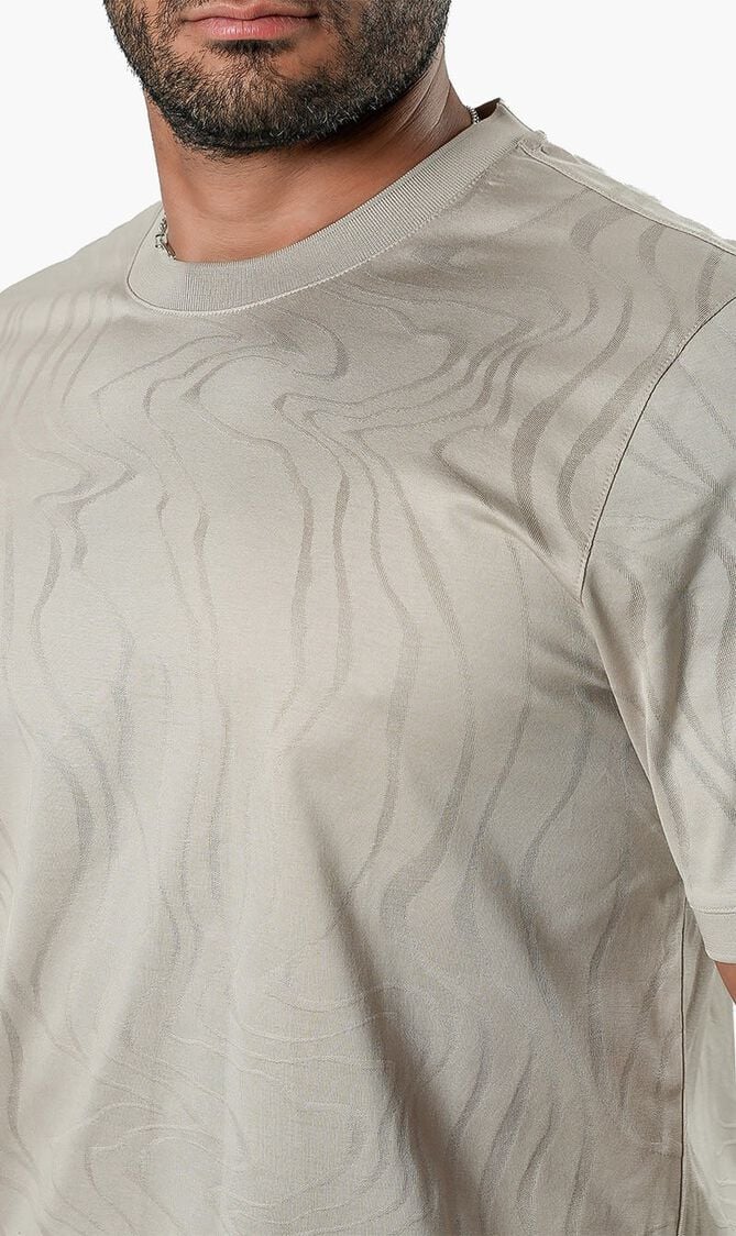 ANGELO KAHELERCERIZED TSHIRT BEIGE VM 7014