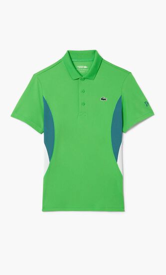 SHORT SLEEVED RIBBED COLLAR SHIRT