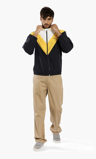 Lightweight Colorblock Hooded Jacket