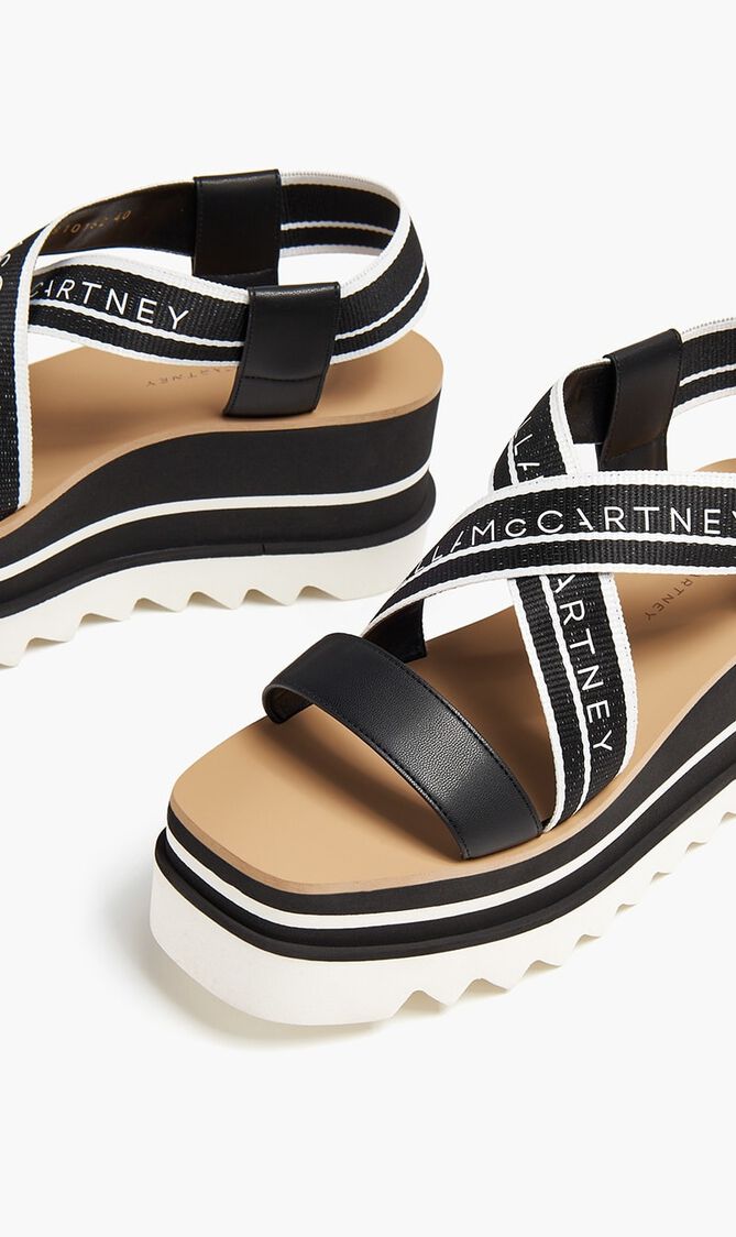 Elyse Striped Platform Sandals