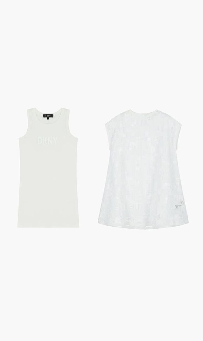 Embroidered 2 In 1 Dress