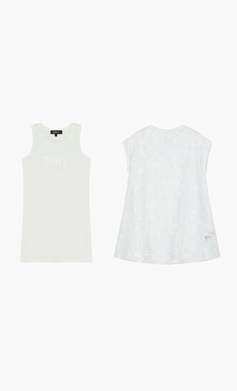 Embroidered 2 In 1 Dress