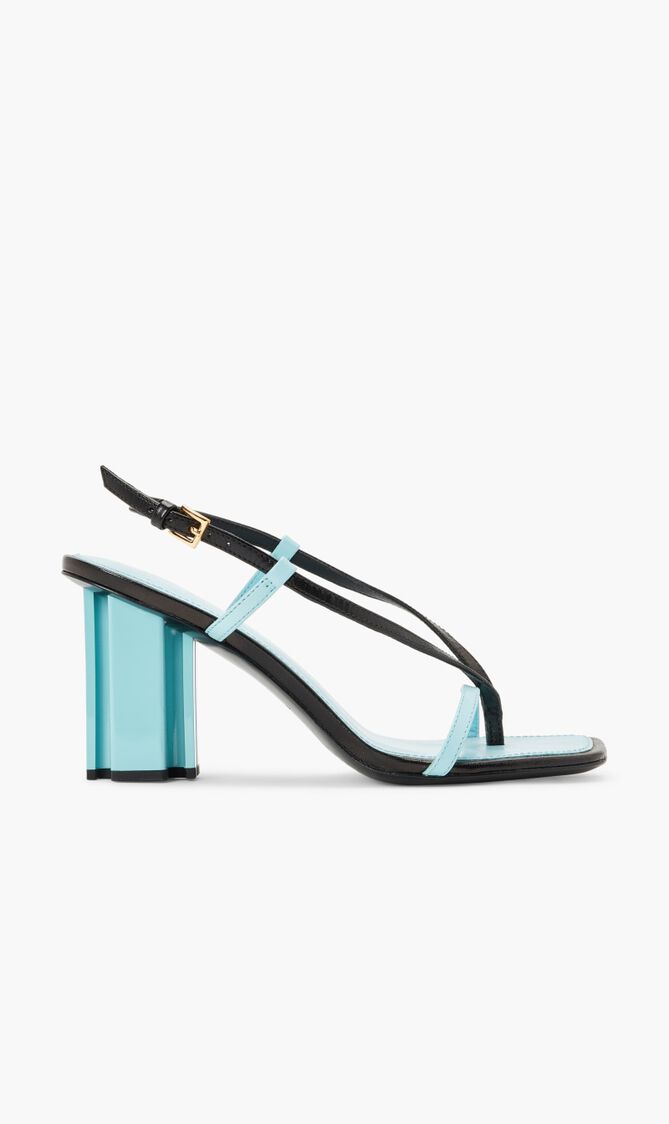 T STAMP HEEL SANDAL 85MM