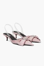Alia 45 Slingback Satin Pumps