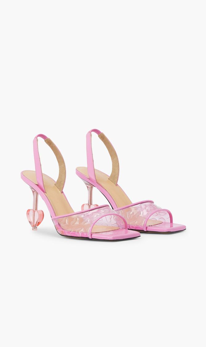 Heart Embellished Sandals