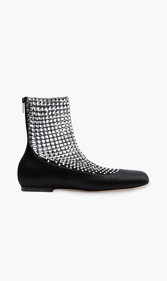 Galaxia 10 Strass Ankle Length Ballerina Shoes