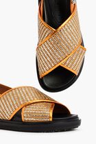 Raffia Leather Sandals