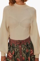 Puff Sleeves Knitted Top