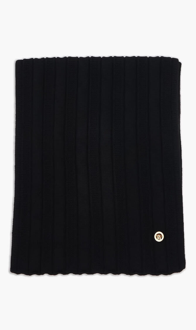 Medusa Ribbed Knit Scarf