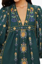Embroidered Tunic Maxi Dress