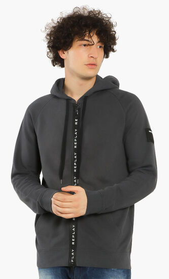 Logo Tape Zipped Hoody