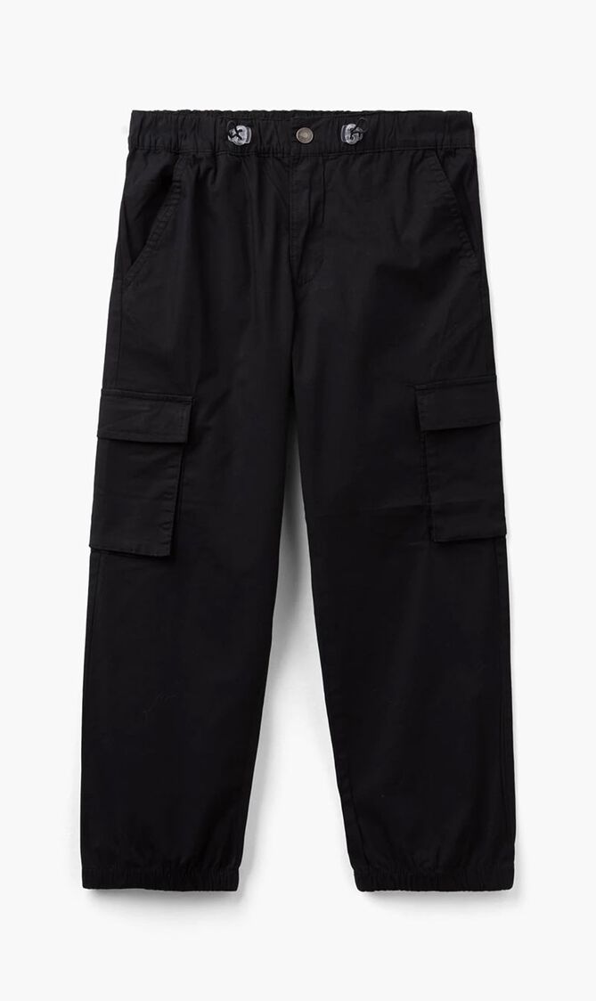 Solid Stretch Cotton Pants