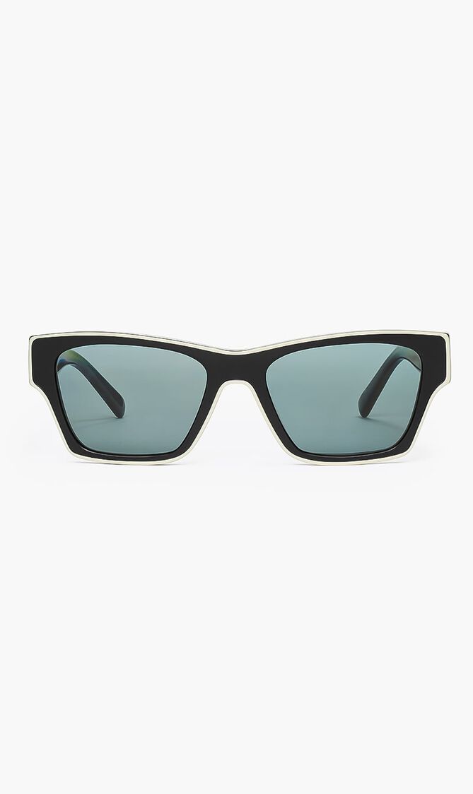 BLACK/IVORY FRAME WITH DARK GREY POLAR LENS 53