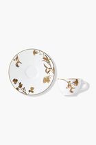 Vegetal  Set of 2 Espresso Cups and Saucers