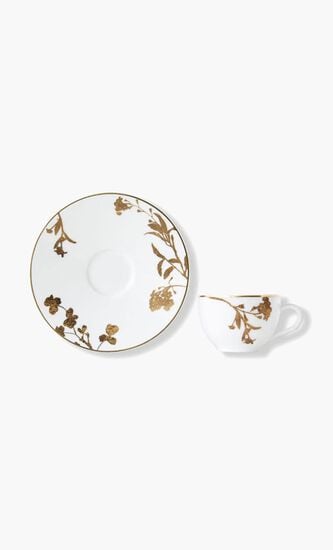 Vegetal  Set of 2 Espresso Cups and Saucers