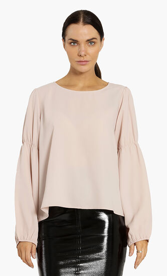 Plain Marie Sleeves Blouse