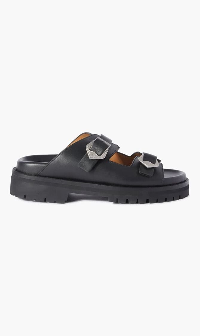 BULK ARROW SANDAL BLACK BLACK