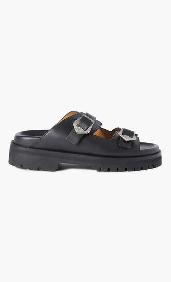 BULK ARROW SANDAL BLACK BLACK
