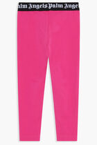 WAISTBAND LOGO LEGGINGS FUCHSIA BLACK WAISTBAND LOGO LEGGINGS FUCHSIA BLACK